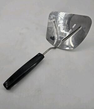 Foley Stainless MPLS Vintage Wide Slotted Spatula Curve Flipper Fish Turner